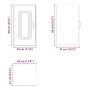 Armario de pared para cocina Kalmar de roble ahumado de , Armarios de cocina - Ref: Foro24-853542, Precio: 45,52 €, Descuento: %