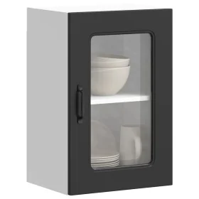 Armario pared cocina puerta de cristal Kalmar negra de , Armarios de cocina - Ref: Foro24-853528, Precio: 56,48 €, Descuento: %