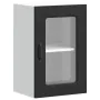 Armario pared cocina puerta de cristal Kalmar negra von , Küchenschränke - Ref: Foro24-853528, Preis: 56,48 €, Rabatt: %