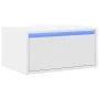 Mesita de noche de pared con luces LED blanco by , TV Furniture - Ref: Foro24-860211, Price: 53,88 €, Discount: %