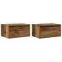 Mesitas de noche de pared luces LED 2 unidades madera antigua von , TV-Möbel - Ref: Foro24-860226, Preis: 101,66 €, Rabatt: %