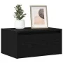 Mesita de noche de pared con luces LED roble negro von , TV-Möbel - Ref: Foro24-860213, Preis: 57,26 €, Rabatt: %