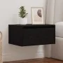 Mesita de noche de pared con luces LED roble negro von , TV-Möbel - Ref: Foro24-860213, Preis: 57,26 €, Rabatt: %