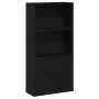 Estantería de madera de ingeniería roble negro 60x24x120 cm by , Bookcases and shelves - Ref: Foro24-860419, Price: 72,14 €, ...
