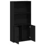 Estantería de madera de ingeniería roble negro 60x24x120 cm by , Bookcases and shelves - Ref: Foro24-860419, Price: 72,14 €, ...