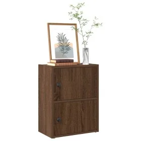 Estantería de madera de ingeniería marrón roble 40x24x52 cm by , Bookcases and shelves - Ref: Foro24-860361, Price: 40,34 €, ...
