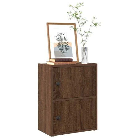 Estantería de madera de ingeniería marrón roble 40x24x52 cm de , Librerías y estanterías - Ref: Foro24-860361, Precio: 40,32 ...