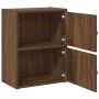 Estantería de madera de ingeniería marrón roble 40x24x52 cm de , Librerías y estanterías - Ref: Foro24-860361, Precio: 40,32 ...