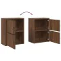 Estantería de madera de ingeniería marrón roble 40x24x52 cm de , Librerías y estanterías - Ref: Foro24-860361, Precio: 40,32 ...