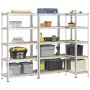 Estanterías resistentes 5 niveles 3 uds contrachapada y acero by , Industrial shelving - Ref: Foro24-3307597, Price: 165,73 €...