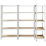 Estanterías resistentes 5 niveles 3 uds contrachapada y acero by , Industrial shelving - Ref: Foro24-3307597, Price: 165,73 €...