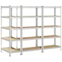 Estanterías resistentes 5 niveles 3 uds contrachapada y acero by , Industrial shelving - Ref: Foro24-3307597, Price: 165,73 €...