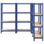 Estanterías de 4 baldas 4 uds madera contrachapada y acero azul von , Industrieregale - Ref: Foro24-3307581, Preis: 131,22 €,...