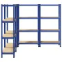 Estanterías de 4 baldas 4 uds madera contrachapada y acero azul von , Industrieregale - Ref: Foro24-3307581, Preis: 131,22 €,...