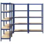 Estanterías de 5 baldas 4 uds madera contrachapada y acero azul von , Industrieregale - Ref: Foro24-3307607, Preis: 237,98 €,...
