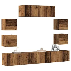 Conjunto de mueble de TV 7 piezas montado la pared madera vieja von , TV-Möbel - Ref: Foro24-3329015, Preis: 240,62 €, Rabatt: %