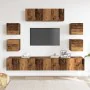 Conjunto de mueble de TV 7 piezas montado la pared madera vieja von , TV-Möbel - Ref: Foro24-3329015, Preis: 240,62 €, Rabatt: %