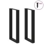 Patas de mesa de centro forma U 2uds acero negro 40x(90-91) cm de , Patas para mesas - Ref: Foro24-4013216, Precio: 116,00 €,...