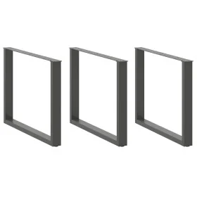 Patas para mesa comedor forma U 2uds antracita 100x(72-73) cm by , Table legs - Ref: Foro24-4013214, Price: 143,53 €, Discoun...