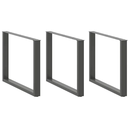Patas para mesa comedor forma U 2uds antracita 100x(72-73) cm by , Table legs - Ref: Foro24-4013214, Price: 143,53 €, Discoun...