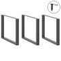 Patas para mesa comedor forma U 2uds antracita 100x(72-73) cm by , Table legs - Ref: Foro24-4013214, Price: 143,53 €, Discoun...