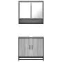 Set de muebles de baño 2 pzas madera contrachapada gris sonoma von , Badezimmermöbel - Ref: Foro24-3300918, Preis: 138,51 €, ...