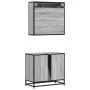 Set de muebles de baño 2 pzas madera contrachapada gris sonoma von , Badezimmermöbel - Ref: Foro24-3300918, Preis: 138,51 €, ...