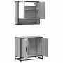 Set de muebles de baño 2 pzas madera contrachapada gris sonoma von , Badezimmermöbel - Ref: Foro24-3300918, Preis: 138,51 €, ...