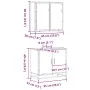 Set de muebles baño 2 pzas madera contrachapada marrón roble von , Badezimmermöbel - Ref: Foro24-3300889, Preis: 123,43 €, Ra...