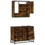 Set de muebles baño 2 pzas madera contrachapada roble ahumado by , Bathroom furniture - Ref: Foro24-3300932, Price: 192,54 €,...
