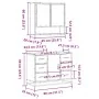 Set de muebles baño 2 pzas madera contrachapada roble ahumado by , Bathroom furniture - Ref: Foro24-3300932, Price: 192,54 €,...