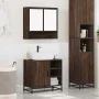 Set de muebles baño 2 pzas madera contrachapada marrón roble by , Bathroom furniture - Ref: Foro24-3300939, Price: 149,18 €, ...