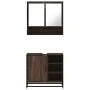 Set de muebles baño 2 pzas madera contrachapada marrón roble by , Bathroom furniture - Ref: Foro24-3300939, Price: 149,18 €, ...