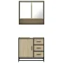 Set de muebles de baño 2 pzas madera contrachapada roble Sonoma de , Muebles de baño - Ref: Foro24-3300926, Precio: 164,32 €,...
