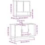 Set de muebles baño 2 pzas madera contrachapada marrón roble by , Bathroom furniture - Ref: Foro24-3300924, Price: 157,57 €, ...