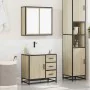 Set de muebles de baño 2 pzas madera contrachapada roble Sonoma von , Badezimmermöbel - Ref: Foro24-3300896, Preis: 167,83 €,...