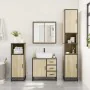 Set de muebles de baño 2 pzas madera contrachapada roble Sonoma von , Badezimmermöbel - Ref: Foro24-3300896, Preis: 167,83 €,...
