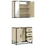 Set de muebles de baño 2 pzas madera contrachapada roble Sonoma von , Badezimmermöbel - Ref: Foro24-3300896, Preis: 167,83 €,...