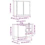 Set de muebles de baño 2 pzas madera contrachapada roble Sonoma von , Badezimmermöbel - Ref: Foro24-3300896, Preis: 167,83 €,...
