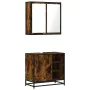 Set de muebles baño 2 pzas madera contrachapada roble ahumado von , Badezimmermöbel - Ref: Foro24-3300907, Preis: 148,13 €, R...