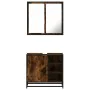 Set de muebles baño 2 pzas madera contrachapada roble ahumado von , Badezimmermöbel - Ref: Foro24-3300907, Preis: 148,13 €, R...