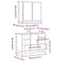 Set de muebles de baño 2 pzas madera contrachapada gris sonoma by , Bathroom furniture - Ref: Foro24-3300913, Price: 152,74 €...