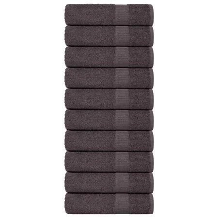 Toallas de baño 10 uds antracita 100x150 cm 360gsm 100% algodón by , Towels - Ref: Foro24-136691, Price: 101,12 €, Discount: %