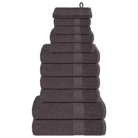 Juego de toallas 12 piezas 100% algodón antracita 360 gsm von , Toallas de baño y manoplas - Ref: Foro24-137096, Preis: 46,09...