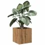 Jardinera de madera contrachapada roble artesanal 40x40x40 cm by , Pots and planters - Ref: Foro24-857028, Price: 44,19 €, Di...