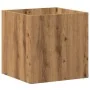 Jardinera de madera contrachapada roble artesanal 40x40x40 cm by , Pots and planters - Ref: Foro24-857028, Price: 44,19 €, Di...