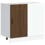 Mueble bajo de cocina porto roble marrón madera reconstituida by , Kitchen cabinets - Ref: Foro24-854305, Price: 81,45 €, Dis...