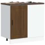 Mueble bajo de cocina porto roble marrón madera reconstituida by , Kitchen cabinets - Ref: Foro24-854305, Price: 81,45 €, Dis...