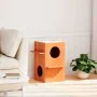 Casa para gatos cera marrón 43x43x60 cm madera maciza pino de , Mobiliario para gatos - Ref: Foro24-859303, Precio: 67,23 €, ...