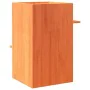 Casa para gatos cera marrón 43x43x60 cm madera maciza pino de , Mobiliario para gatos - Ref: Foro24-859303, Precio: 67,23 €, ...